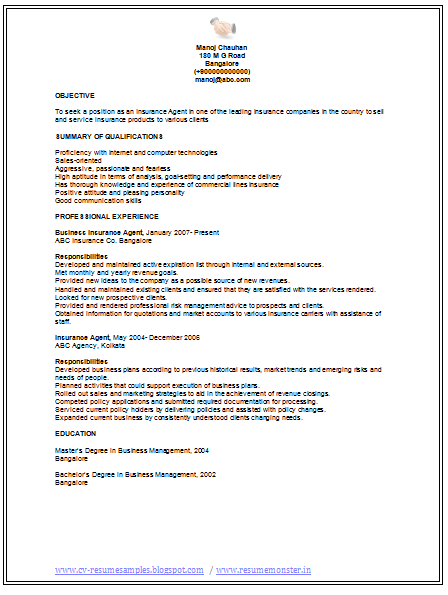 Sample resume temporary work
